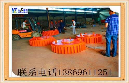 RCDB電磁除鐵器懸掛式圓盤(pán)除鐵器,強磁除鐵器礦石煤炭鏟齒挖齒除鐵